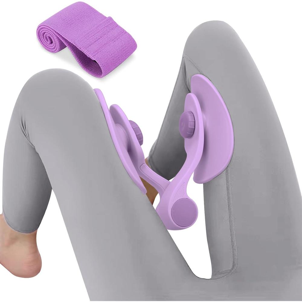 【日本代購】TINRIEF 內轉肌＆骨盆底肌鍛鍊器｜防滑設計｜幫助大腿內側肌肉鍛鍊｜適合產後輔助運動＆日常臀腿肌肉訓練 紫色