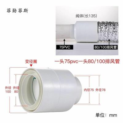 圓形管道止回閥衛生間廚房換氣扇排風通風管止逆閥PVC單向逆止閥