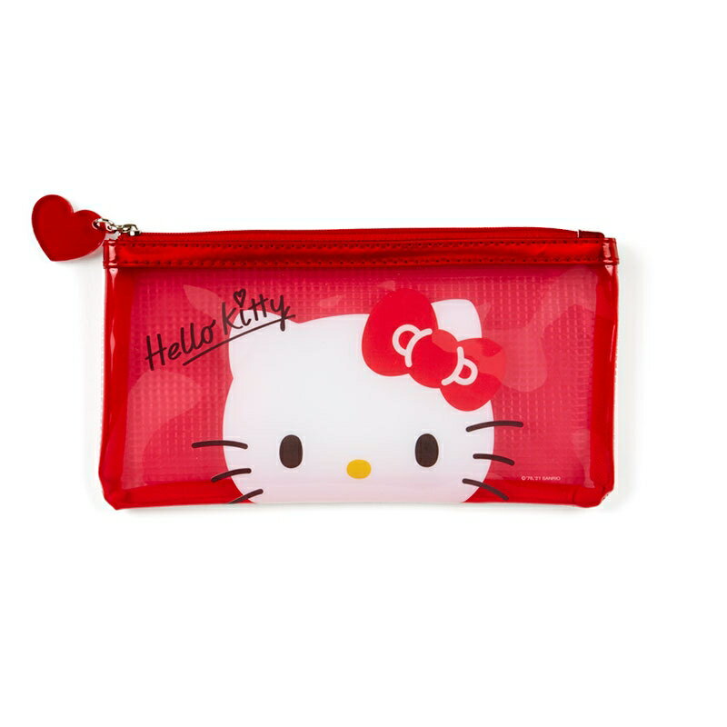 【震撼精品百貨】Hello Kitty 凱蒂貓 日本三麗鷗SANRIO 透明筆袋*58277 震撼日式精品百貨