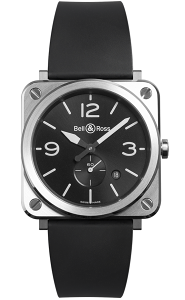 Bell & Ross 柏萊士 經典時尚飛行腕錶(BRS-BLC-ST)-39mm-黑面膠帶【刷卡回饋 分期0利率】
