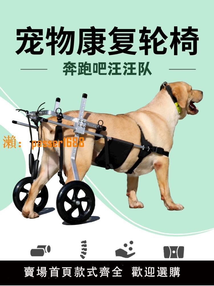 【可開發票】癱瘓老年犬狗輪椅脊椎炎后肢殘疾寵物車后腿康復訓練輔助支架金毛