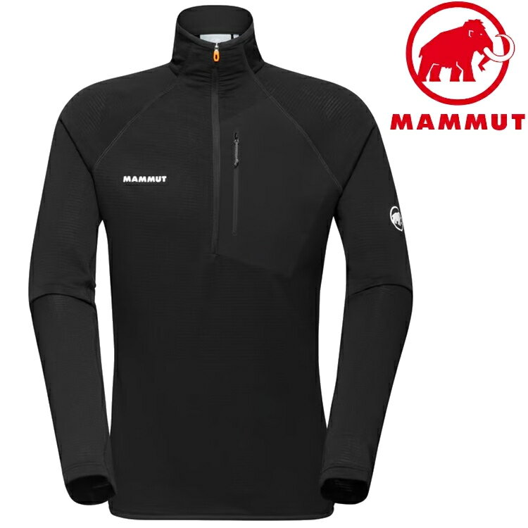 Mammut 長毛象 Aenergy Light ML 男款 半拉鍊長袖排汗衣 1014-05500 0001 黑