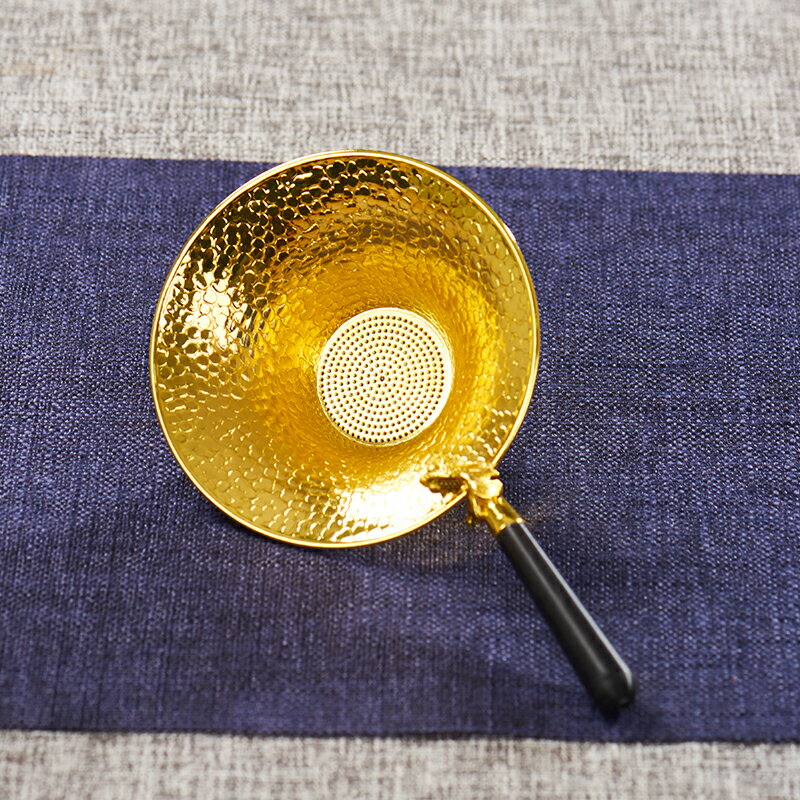 純銅茶漏網茶隔茶葉過濾網功夫茶具配件濾茶器茶濾創意泡茶器日式 0