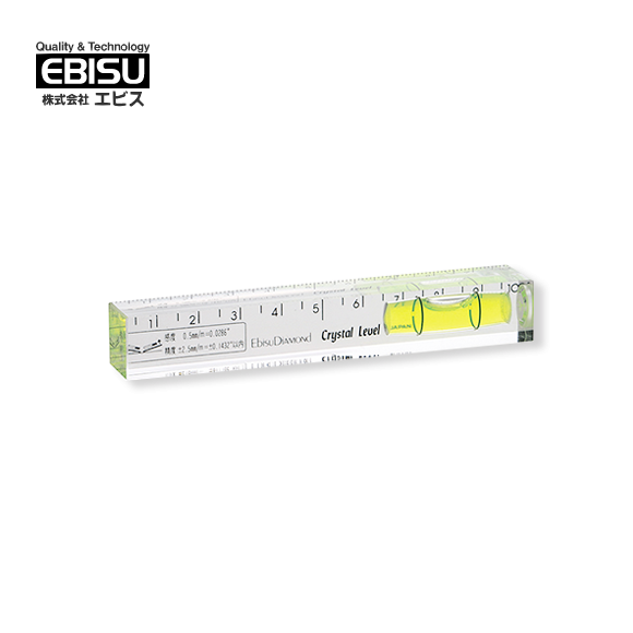 【預購】EBISU 10公分 水晶式透明水平尺 (無磁) ( ED-10CL )