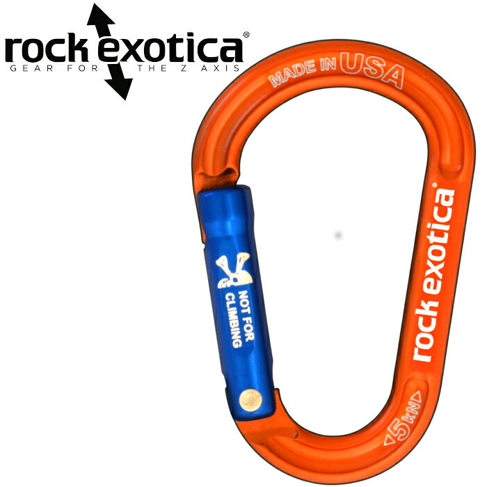 Rock Exotica rockX 輔助小鉤環/D型無鎖鉤環/小型環/工具連接扣/配件鉤環/ 強度5KN 橘色 C7 NL