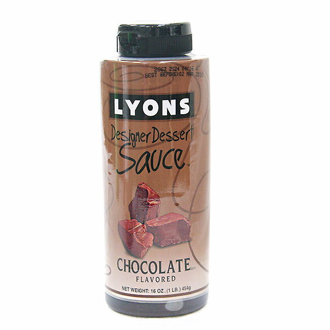 黑巧克力 風味 裝飾淋醬- 美國 Lyons 經典設計師系列 454g/罐(有效期限：2025/04)--【良鎂咖啡精品館/裝飾醬系列】