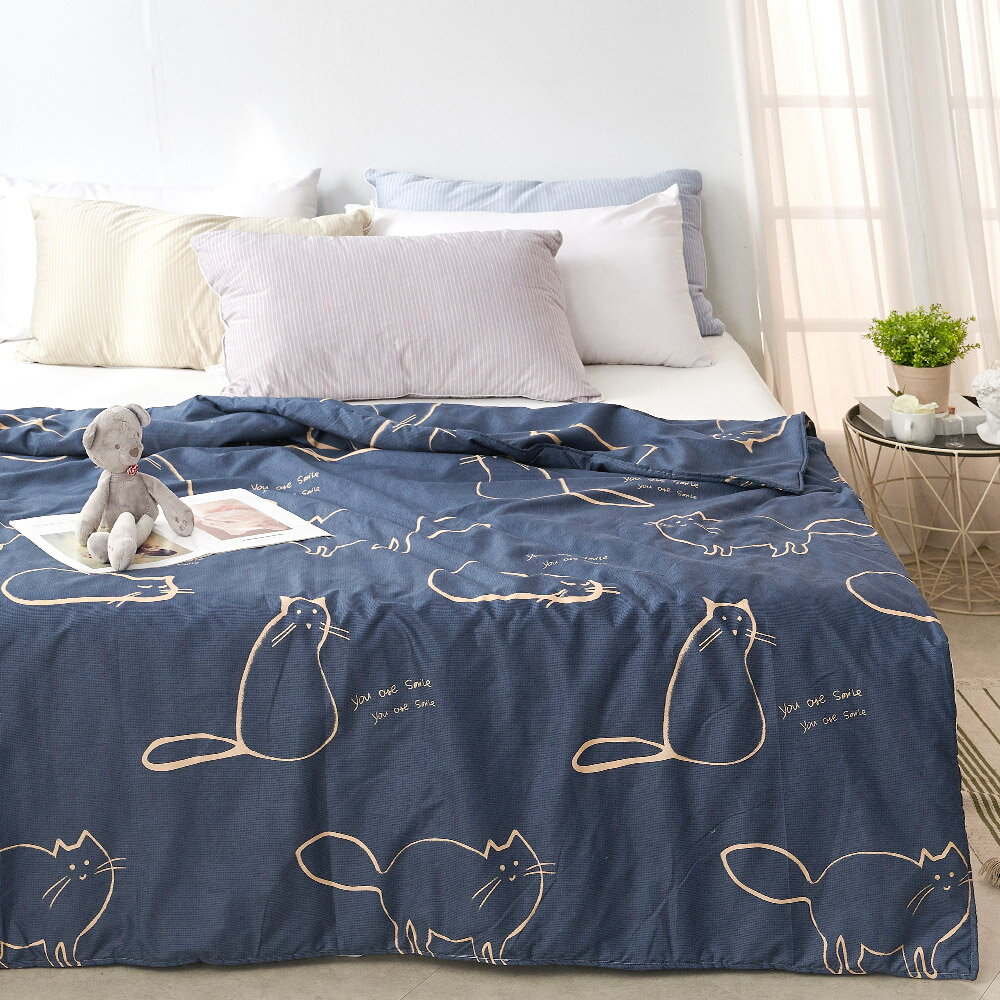 床包涼被組-單人/雙人/加大 / 舒柔棉 / 多款任選 簡約文青 / DUYAN 竹漾 #涼夏寢具 6