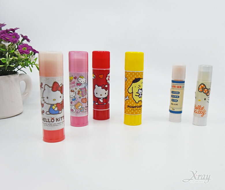 Hello Kitty 布丁狗 口紅膠(綜)，膠水/DIY/手作/文創/文具/佈置/禮品包裝/黏貼/開學，X射線【C668012】