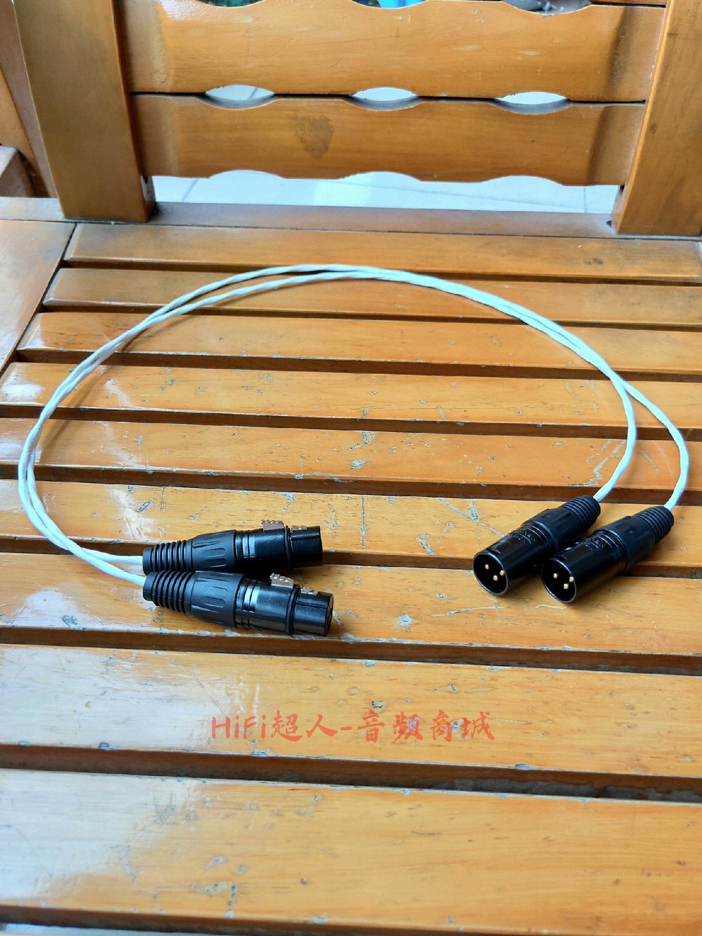 進口特氟龍鍍銀 XLR 平衡音頻線 耐高溫 高品質 零損耗 多長任選 外觀完好【HiFi超人-音訊商城】