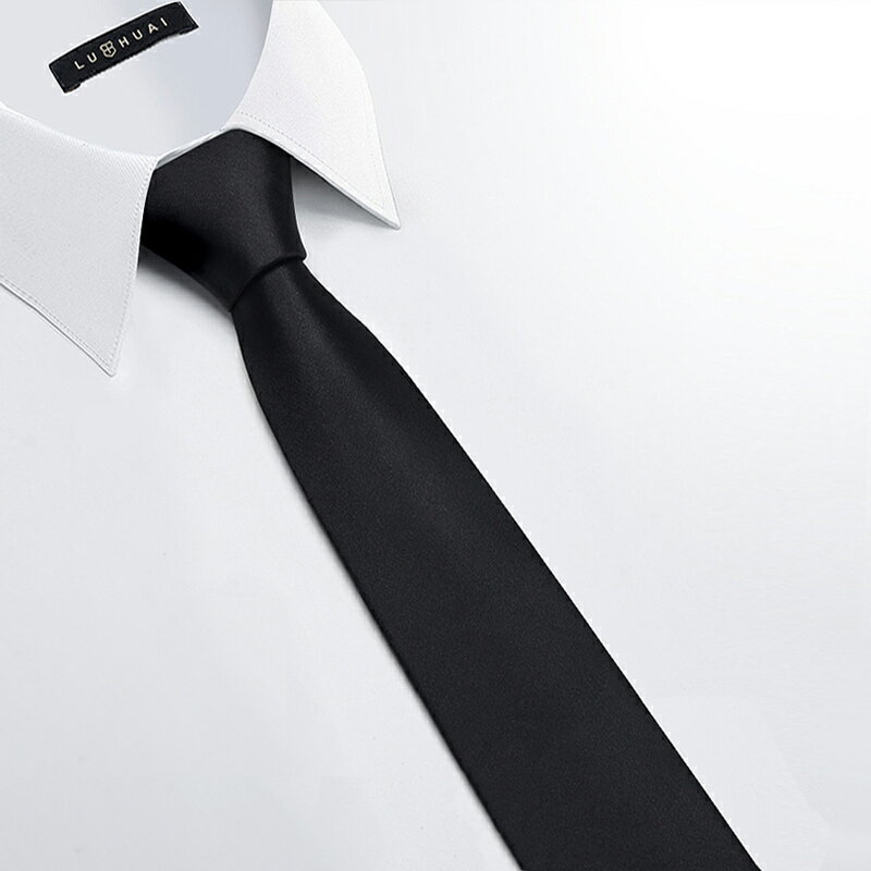 領帶男 正裝領帶 黑色領帶男士免打懶人拉錬式韓版窄細襯衫正裝手打學生小休閒學院『XY39967』