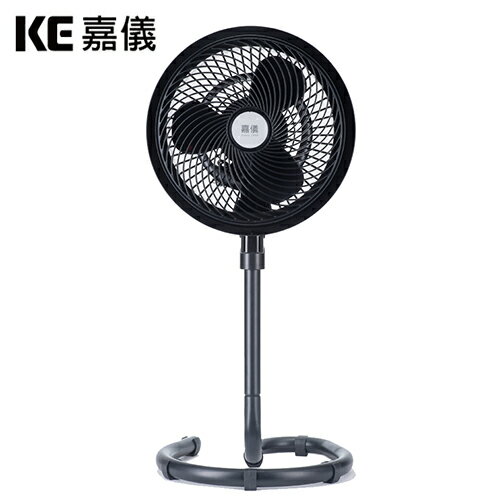 【KE嘉儀】KEF5582 12吋 旋風循環扇 時尚黑【三井3C】