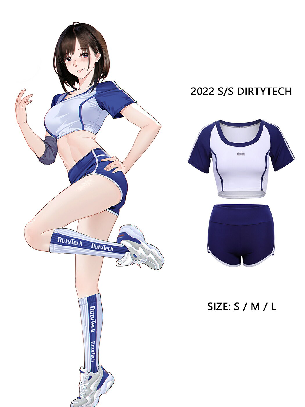 臺灣公司貨 免運 可開票 日系體操服運動健身服JK可愛短款cos二次元