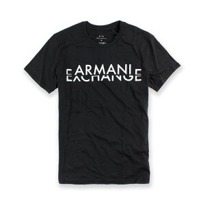 美國百分百【Armani Exchange】T恤 AX 短袖 logo 上衣 T-shirt 設計 黑色 S號 I017