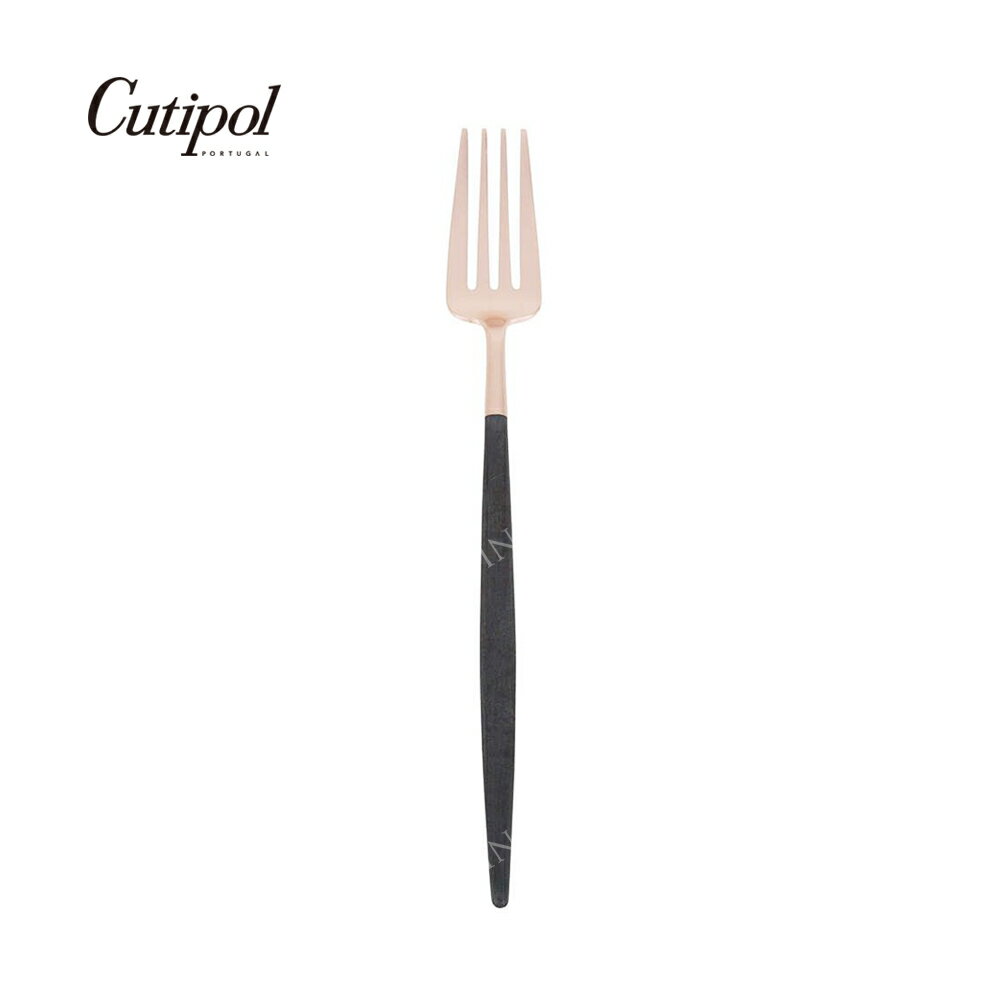 葡萄牙 Cutipol GOA 玫瑰金系列21.5cm主餐叉 (黑玫瑰金)