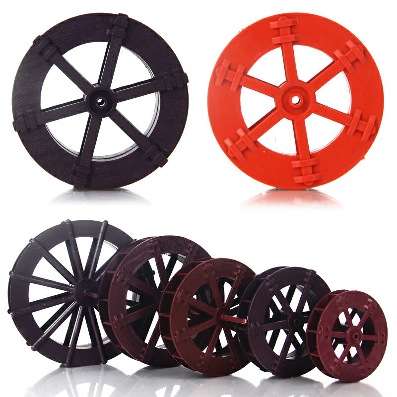 水倒流擺件風水輪水車噴泉流水魚缸假山盆景水車風水輪招財轉運輪 1