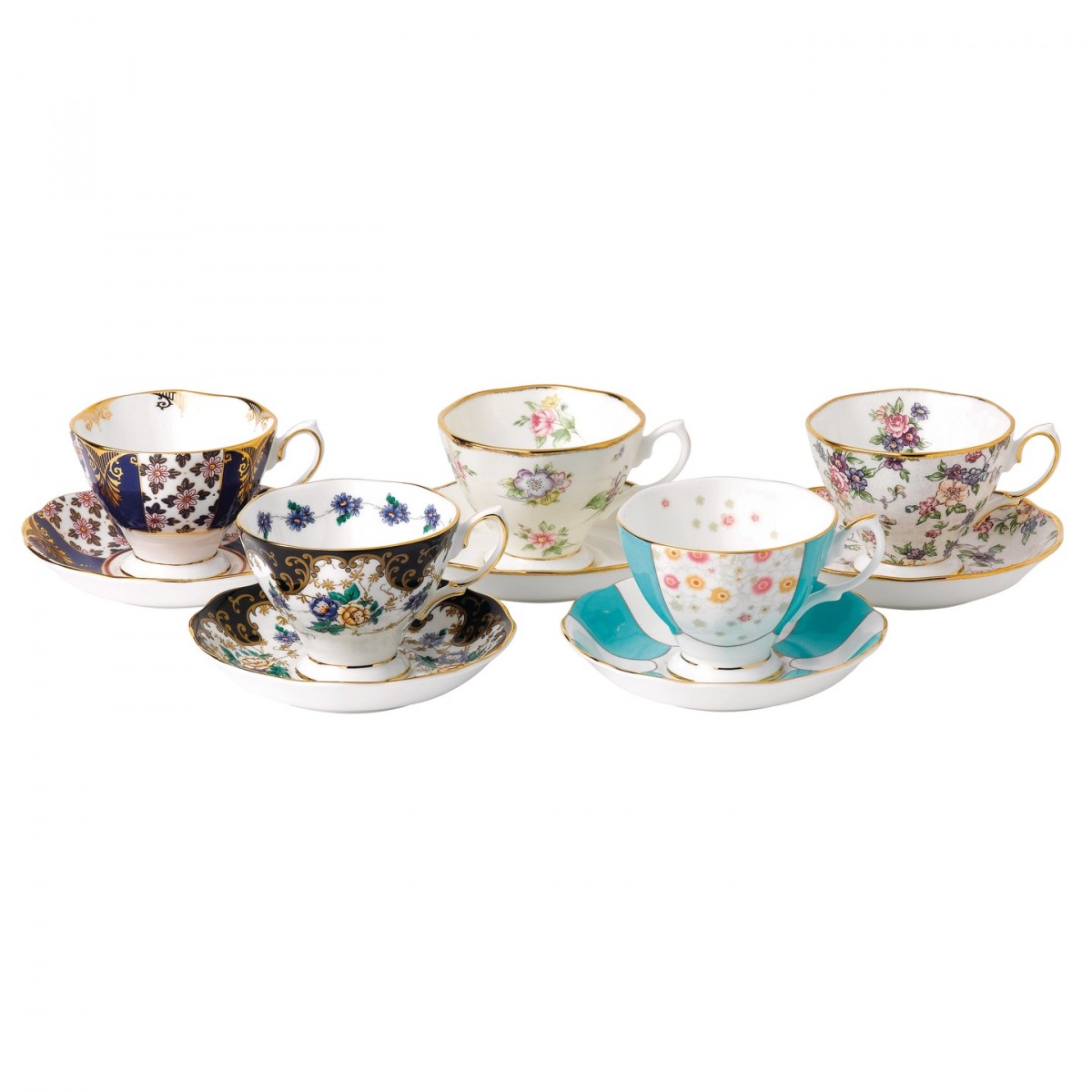 英國ROYAL ALBERT 1900百年紀念骨瓷杯盤單入組