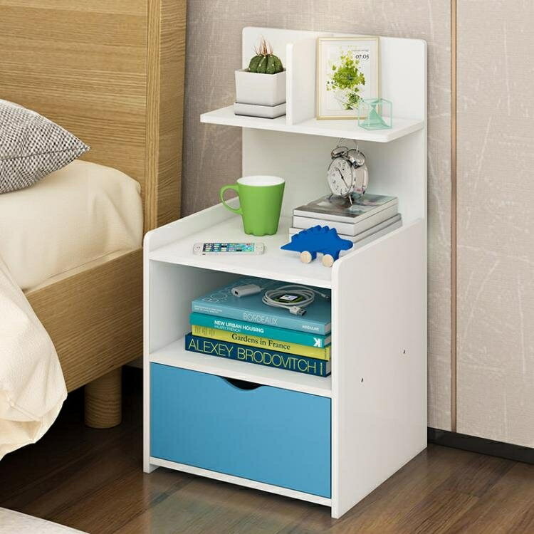 床頭櫃 簡約現代床頭櫃置物架北歐臥室小型收納儲物簡易經濟型床邊小櫃子