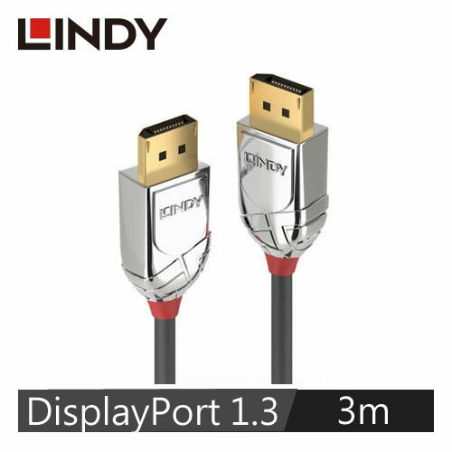 LINDY林帝 CROMO LINE DISPLAYPORT 1.3版 公 TO 公 傳輸線 3M