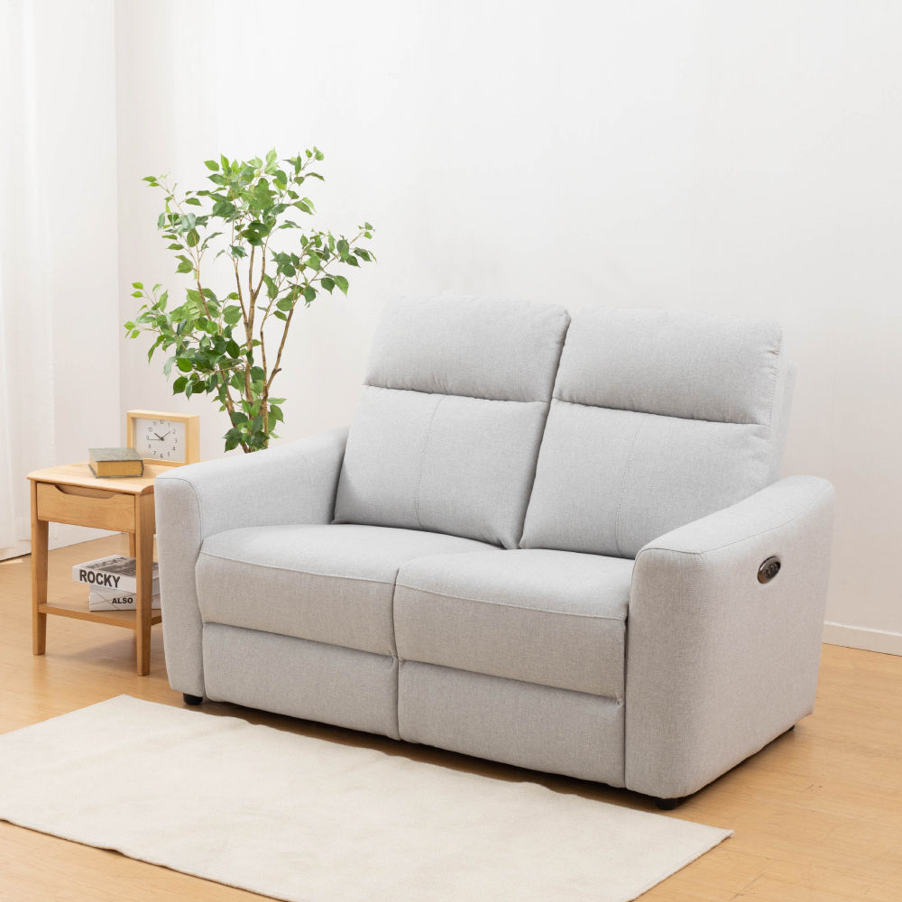 ◎耐磨耐刮 防潑水貓抓布 布質2人用電動沙發 電動可躺式沙發 UM01 N-S布 AQ-LGY NITORI宜得利家居