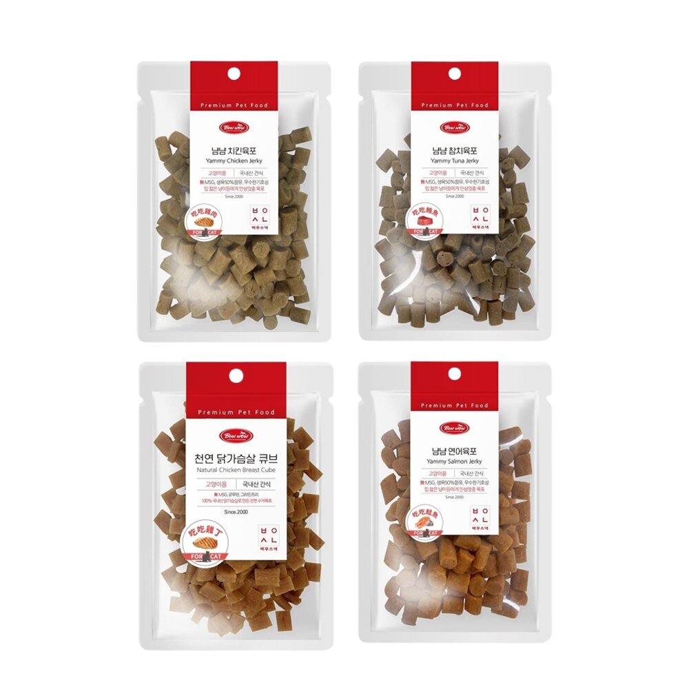 BOWWOW 吃吃貓點心 低敏食材 雞肉 雞丁 鮪魚 鮭魚 鮮肉零食 貓點心 貓零食『🐶🐱Ayumi』【全館滿額現抵450★週五10%點數回饋!!】請注意 部分出貨時間較長 1