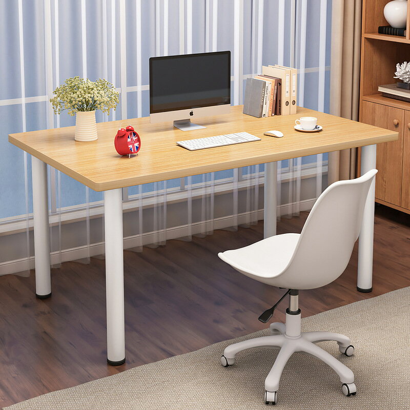 電腦桌臺式桌家用簡易書桌長條桌辦公桌簡約桌子臥室學習桌寫字桌