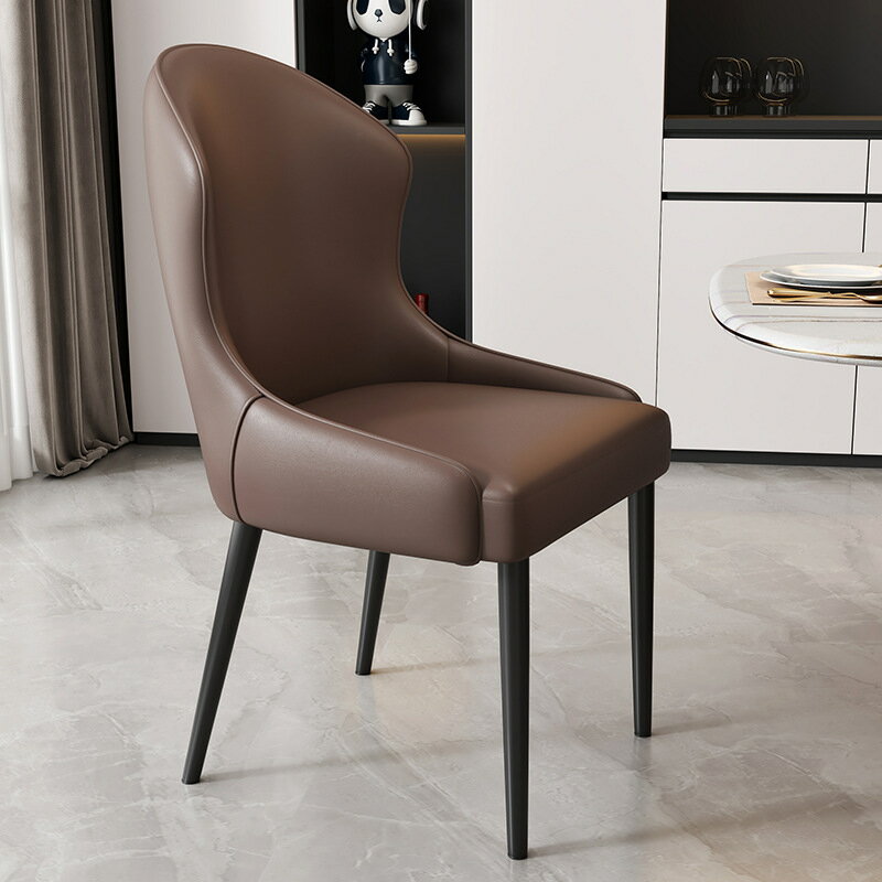 【可開發票】北歐風餐椅 餐桌椅 簡約吧椅 高腳椅 椅子 意式極簡傢用餐椅 靠背椅 書桌椅 餐邊椅 吧台椅 吧檯椅 餐椅 辦公椅 設計椅 0