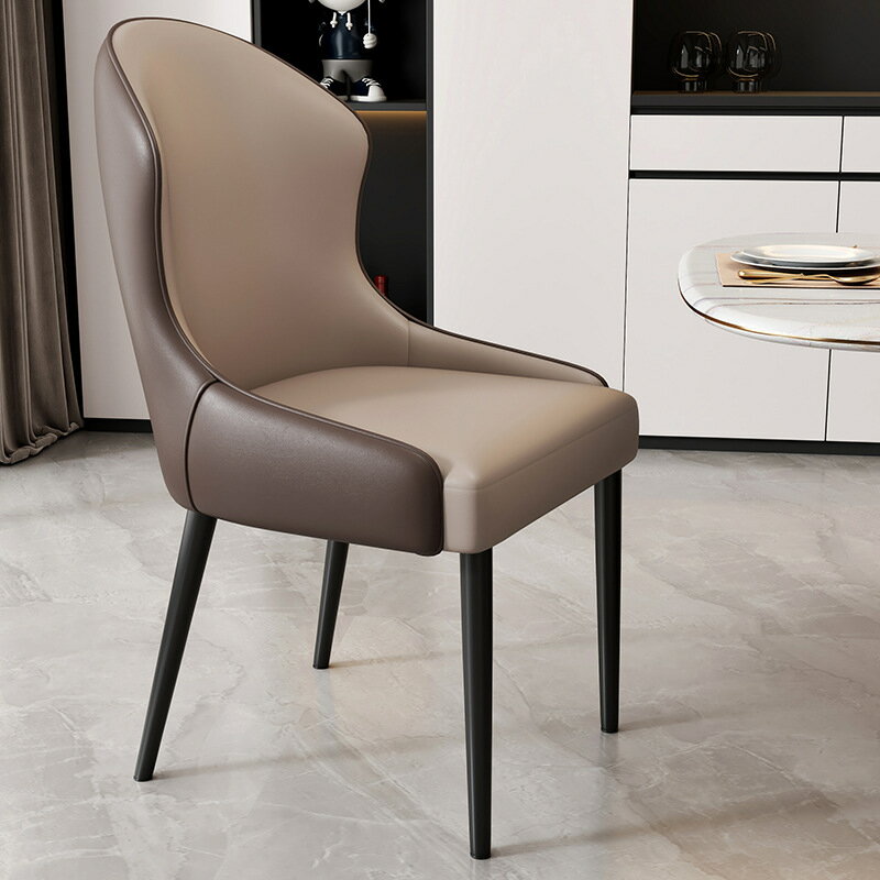 【可開發票】北歐風餐椅 餐桌椅 簡約吧椅 高腳椅 椅子 意式極簡傢用餐椅 靠背椅 書桌椅 餐邊椅 吧台椅 吧檯椅 餐椅 辦公椅 設計椅 0