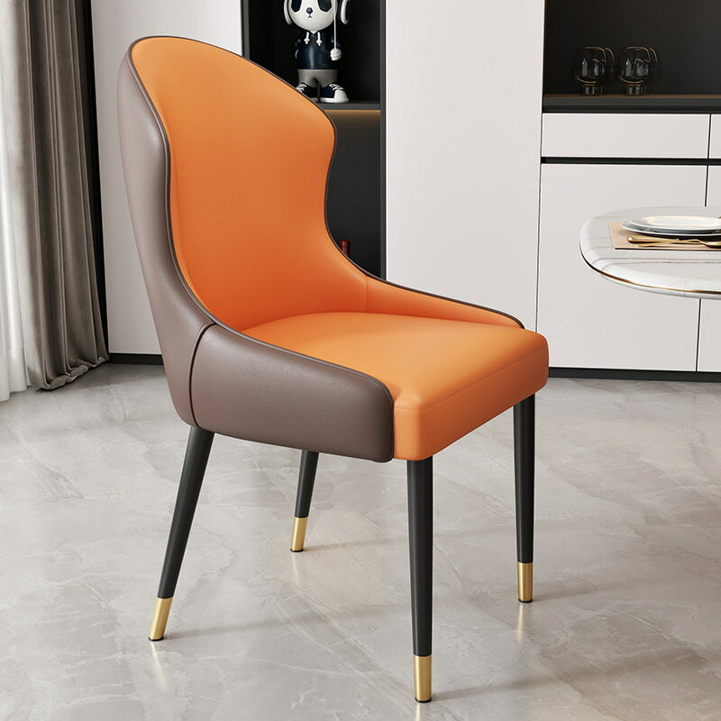 【可開發票】北歐風餐椅 餐桌椅 簡約吧椅 高腳椅 椅子 意式極簡傢用餐椅 靠背椅 書桌椅 餐邊椅 吧台椅 吧檯椅 餐椅 辦公椅 設計椅 0