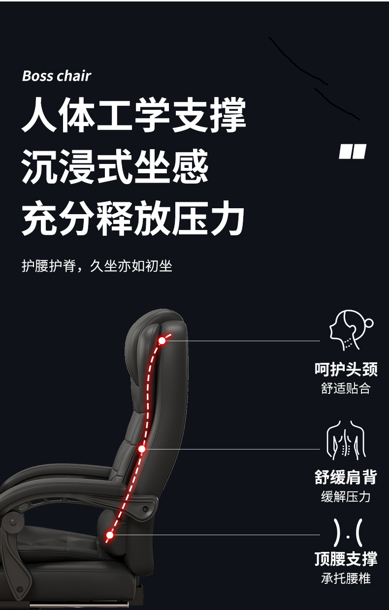 【可開發票】電腦椅 簡約書桌椅子 辦公椅 椅子 電腦椅子 辦公椅子 人體工學椅 書桌椅 職員椅 主管椅 舒適久坐座椅 麻將椅 靠背椅 5