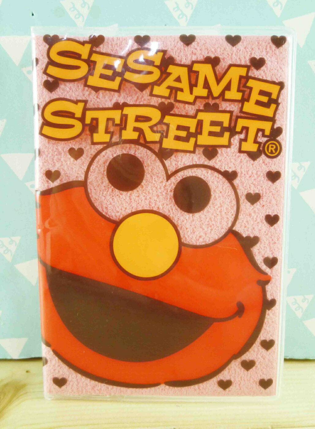 【震撼精品百貨】Sesame Street 芝麻街 證件套-粉咖啡愛心 震撼日式精品百貨