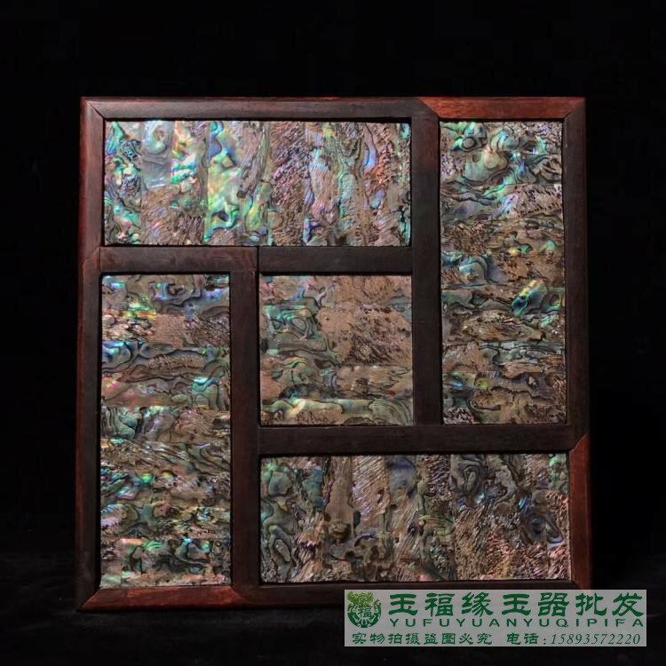 古玩古董老物件花梨木鑲嵌彩貝首飾盒實木5開盒大號收納盒百寶箱