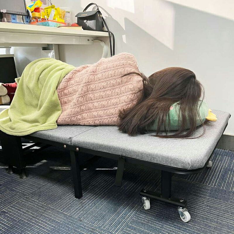 折疊床 辦公室午休神器單人便攜躺椅 午睡床 家用簡易硬板 陪護床