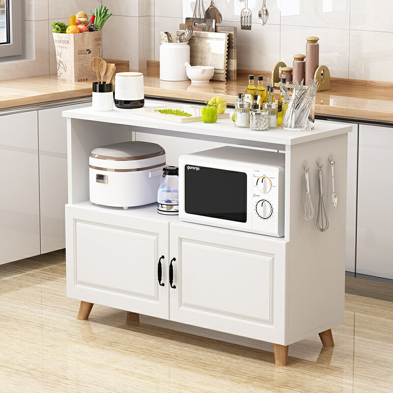 【台灣公司 超低價】多功能微波炉烤箱储物柜带门落地多层厨房置物架厨房用品收纳架子 1