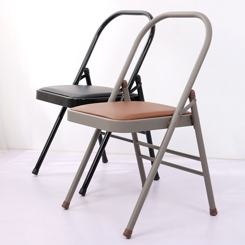 艾揚格瑜伽椅子多用腰托健身椅Yoga瑜伽輔助椅加粗加厚金屬折疊椅