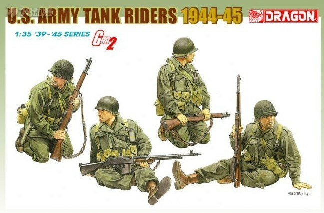 威龍 6378 1/35 二戰美軍步兵1944-45諾曼底 坦克乘員組
