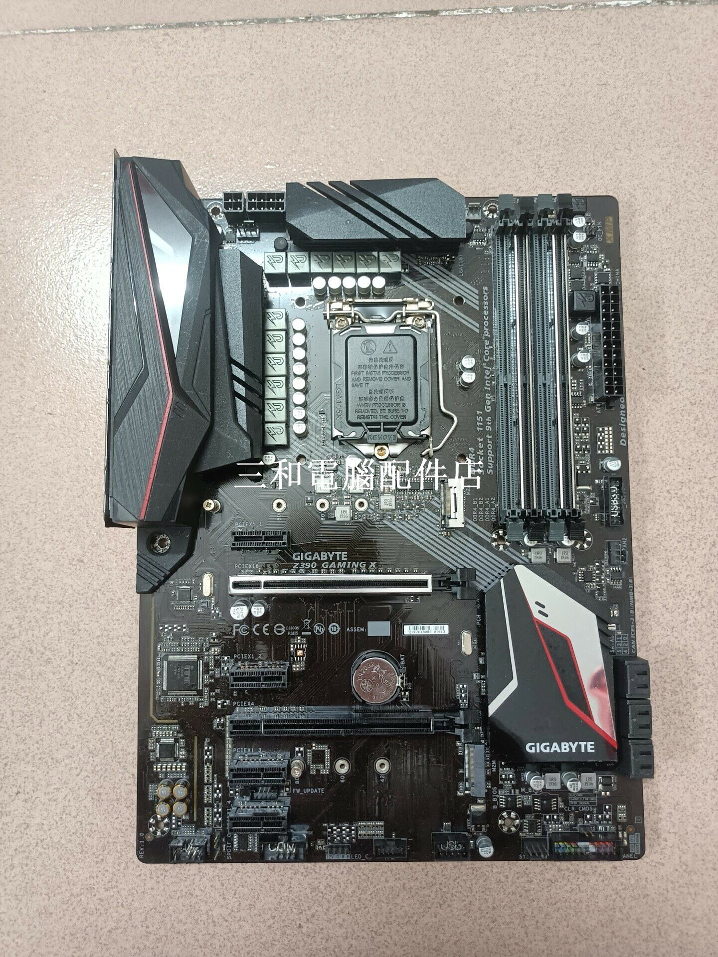 二手 技嘉 Z390 GAMING X 主機板 LGA1151 ATX 大板 內建 M2 介面 支援 8 代 9 代 i7 i5 i3 記憶體