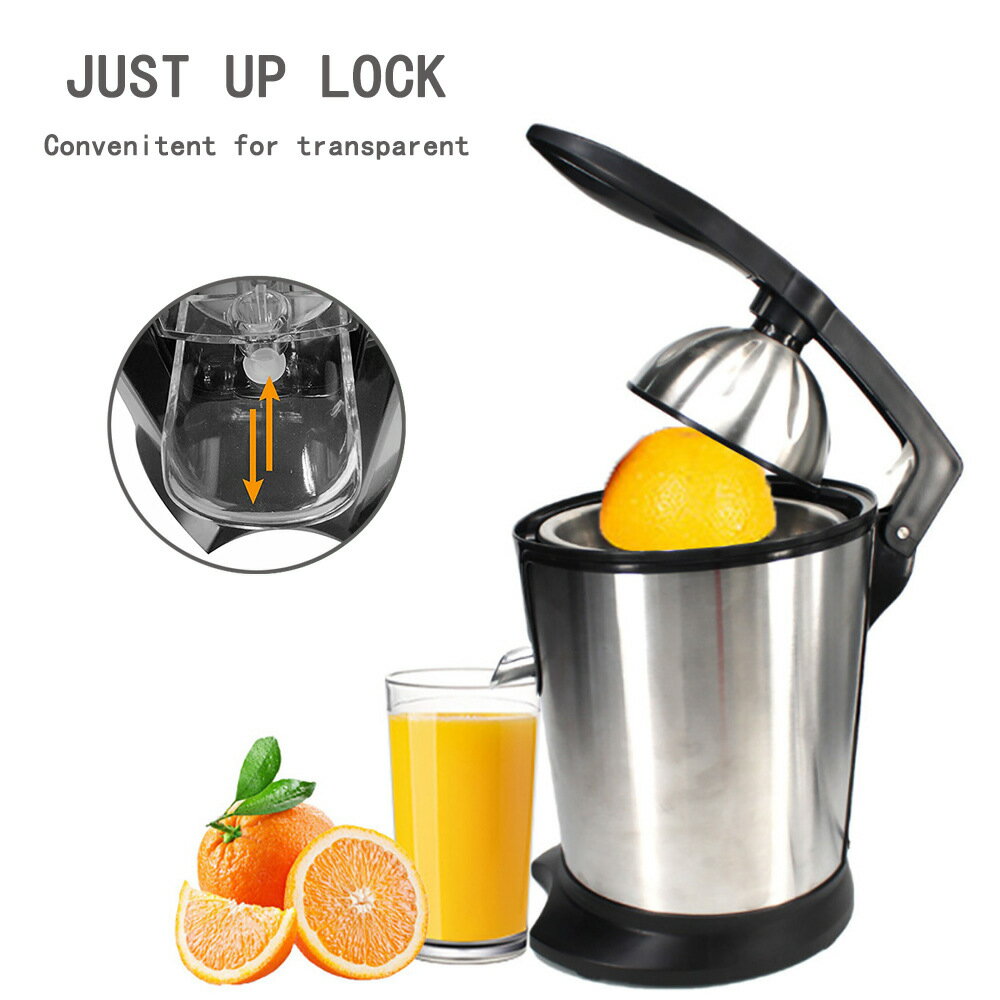 110V不銹鋼柳橙機手壓式榨汁機 電動原汁機橙汁機渣汁分離果汁機「限時特惠」
