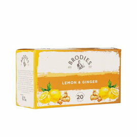 Brodies 蘇格蘭茶 風味茶包 檸檬香薑 Lemon & Ginger 20包/盒