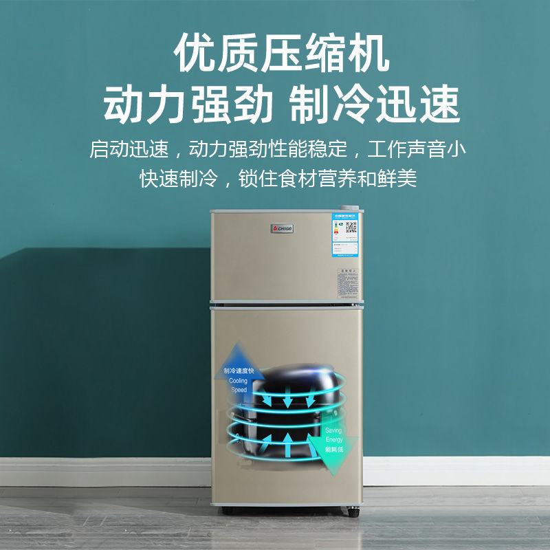 【可開發票】志高小冰箱家用雙門節能小型出租房節能省電大容量電冰箱