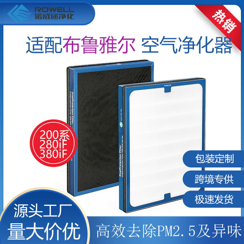 【高效低阻】空氣淨化器濾芯 Blueair濾網 活性碳複合濾網 200系列 300系列 除甲醛 除異味 過濾PM2.5 可水洗前置濾網 一體成型