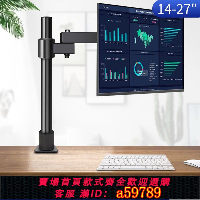 【臺灣公司 可打統編】【3393人好評】液晶電腦螢幕顯示器支架升降伸縮萬向旋轉桌面通用穿孔式底座掛架