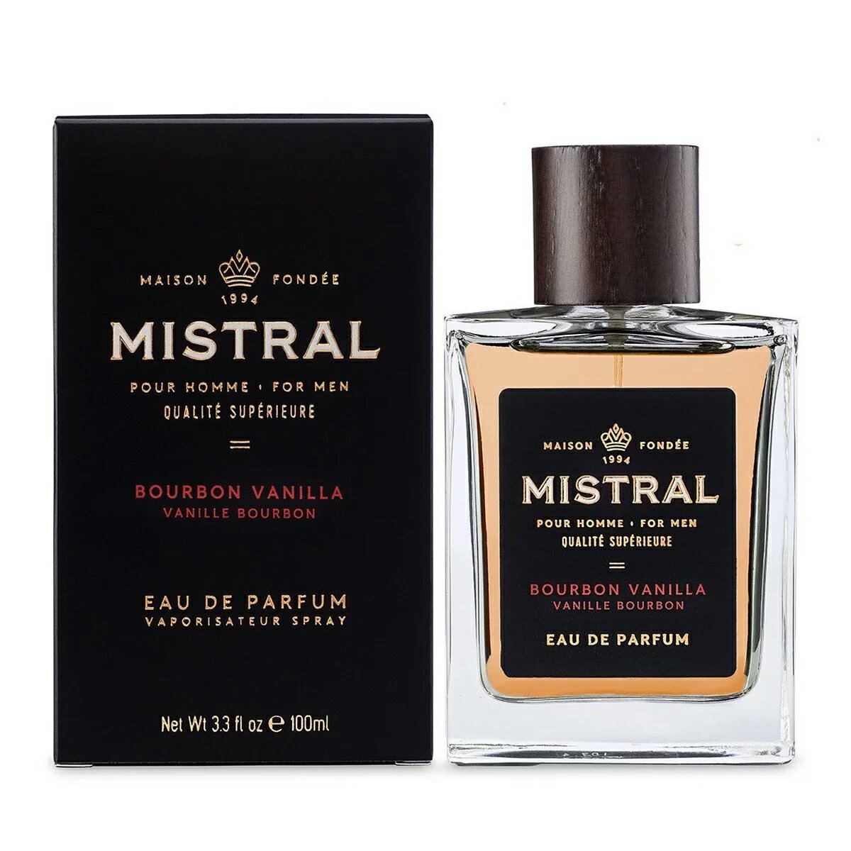 【紳士用品專賣】美國 Mistral - 波本威士忌 男士香水（Bourbon Vanilla）