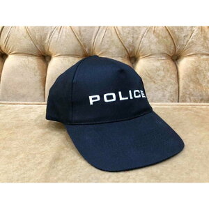 POLICE 黑色鴨舌帽 白色字體帽子（原廠）｜期間限定◆秋冬迷人香氛