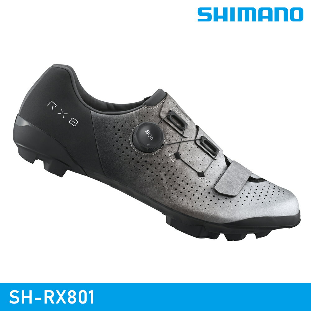 SHIMANO SH-RX801 SPD 自行車卡鞋-銀色 / 城市綠洲 (沙地車鞋 單車卡鞋 腳踏車鞋)