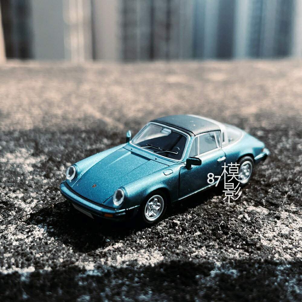 1/87 BREKINA 保時捷 Porsche 911 Targa 金屬藍1976 HO跑車塑料