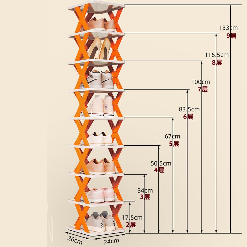 【台灣公司 超低價】簡易鞋架子多層家用折疊鞋架10層十層折疊免安裝宿舍收納架多層 1