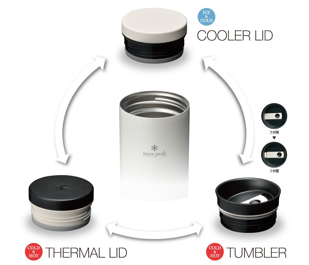 [ Snow Peak ] 隨行保溫瓶 500 / 珍珠白  酒紅 銀 / TW-071R 2