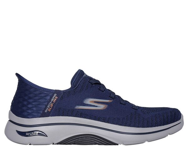 Skechers Go Walk Arch Fit 2.0 [216601NVOR] 男 健走鞋 運動休閒 瞬穿 深藍