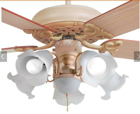 楓光吊扇 52吋 南法鄉村 玉米絲 吊扇 搭載五燈燈具組 E27燈泡另計 適用坪數6-8坪 可加購遙控器 (A Light) 1