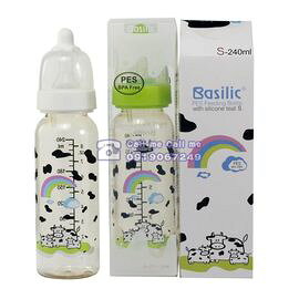 ★衛立兒生活館★Basilic貝喜力克防脹氣PES直圓型奶瓶-S/240ml#4320